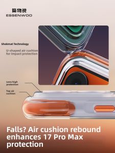 Essenwoo | Anti-drop Airbag Magnetic Stand Phone Case Xiaomi 17Pro Max Ultra-thin Luxury Protection