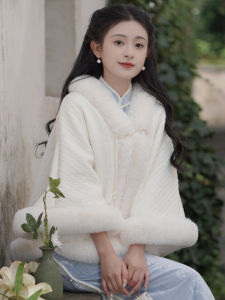 เสื้อคลุมคาร์ดิแกนขนหนาแบบสวมหัวสำหรับฤดูใบไม้ร่วงและฤดูหนาว ปกขนสัตว์หนา ผ้าโพลีเอสเตอร์ เสื้อคลุมคาร์ดิแกนแบบสวมหัวสำหรับผู้หญิง