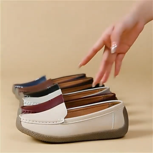 [JSJK] leather shoes for women korean style fashion slip on shoes soft #399
