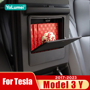 For Tesla Model Y 2021 2022 2023 2024 Model 3 2017-2023 Car Center Console Armrest Concealed Storage Box Hidden Tray Accessories
