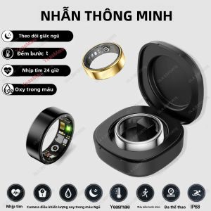 Vòng Thông Minh Chống Nước 5ATM Dành Cho Nam Và Nữ Theo Dõi Sức Khỏe Với Nhịp Tim Theo Dõi Giấc Ngủ Nhiều Chế Độ Thể Thao Máy Đếm Bước Chân Vòng Tập Thể Dục
