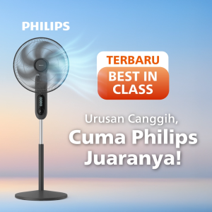 Terbaru! Kipas Angin Philips Hitam CX1520/01 - Paling Canggih dengan Remote & Timer Digital Display Touch Screen Aroma Diffuser - Kipas Baling 6 16 Inch Kipas Angin Philips Kipas Angin Berdiri Philips Kipas Angin Kipas