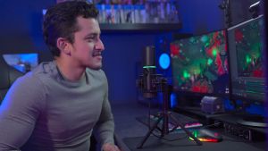 Streamplify MIC TRIPOD RGB Microphone With Tripod Up to 48kHz/16bit Sample Rate for Crystal Clear Recordings