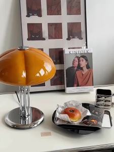 💥Dream Best🔥 Nordic Creative Pumpkin LED Desk Lamp Bedroom Bedhead Study Middle Bauhaus Retro Luxury Designer Living Room Atmosphere Light