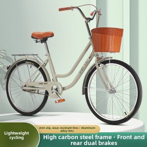 BONINGYU | Retro Commuter Bicycle for Adults Easy to Handle