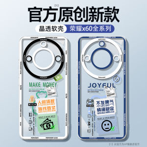 Honor X60 เคสโทรศัพท์ซิลิโคนใสป้องกันการล่มสลายการออกแบบสร้างสรรค์สําหรับเยาวชนมีสไตล์องค์ประกอบคริสตัลดั้งเดิม