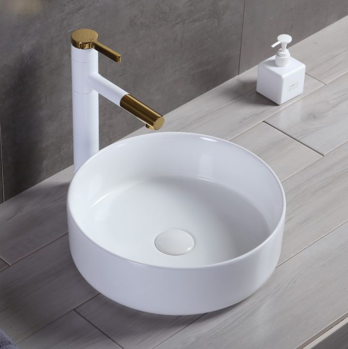 Round Table Basin Wash Basin Simple Balcony Washbasin Wash Basin 