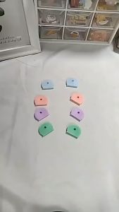 9 Colors Topper Key Holder Multicolor Label Key Cap Covers Elastic Organizer Tags Keyring Rings