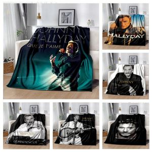 Bandai | New J-Johnny Singer H-HallydayS Star 3D Flannel Blanket Soft Throw Blanket Art For Home Decor Bedroom Bed Sofa Picnic Fans Gifts