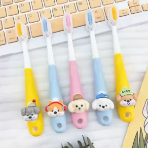 Children Toothbrush 6 to 12 Years Old Soft Bristles Premium Gum Protection Tooth Protection Ten Thousand Hair Brush Cartoon with Too