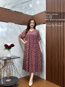 Terbaru Daster Wanita Yolla Motif || Daster Lengan Pendek Permata || Dress Motif Bunga Kekinian || Daster Viral Termurah
