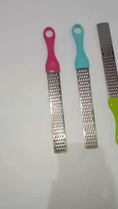 MERIAHSHOP Parutan Pemarut Keju Panjang 27cm Peeler Wortel coklat Lemon Stainless Steel Serbaguna