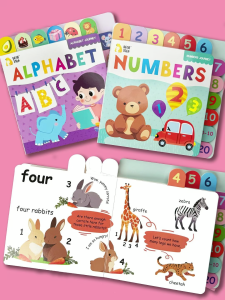 BEAR TALE English Learning Book Numbers Learning Alphabet Journey and A Fulfilling Day for Kids Early Education Picture Book