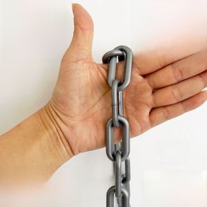 Stage Props Solid Plastic Chain High Strength Bearing Iron Chain Warning Protection Lock Chain Halloween Haunted House Decoration