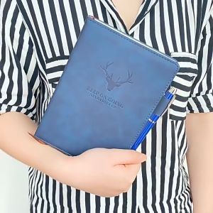 A5 Thick Journal 360 Pages Large Notebook Hardcover Diary Black Notebook PU NoteBook