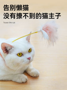 Cat Toy Feather Teaser Headwear Intelligent Interactive Pet Supplies Relieve Boredom Cat Playtime Essential Feather Toy