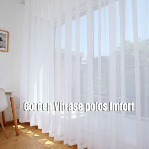 Gorden Vitrase polos 200 x 250 tinggi 25 meter hordeng plisket