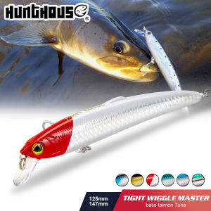 Hunthouse Smith Saruna Minnow Fishing Lure 147mm 27g Salt Water Artificial Hard Baits Jerkbait Wobblers For Seabass Pike LW131