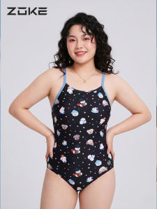 ZOKE | Plus Size Racing Swimwear Low Cut One-Piece