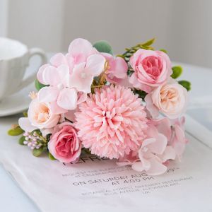 Hoa Hồng Lụa Hoa Cúc Giả Trang Trí Đám Cưới Cổng Vườn Nhà Cửa Lễ Hội Phụ Kiện Làm Vòng Hoa