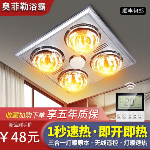Traditional Bathroom Lighting Fan Heater Integrated Ceiling Light Old Style Warmth Bath Dominator Lamp Phoebus DS-11 275W