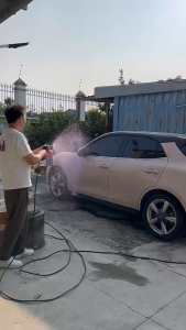 Universal Car Wash Water Gun Snow Foam Gun 1/4" + 1l Bottle + 5 Nozzles