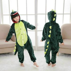 Bộ áo liền quần hình khủng long xanh cho bé (không kèm theo bàn chân )