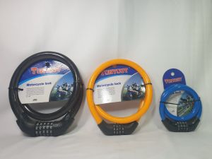 Khoá dây cáp số Tonyouy dày chống cắt để khóa xe cửa nhiều kích thước (nhỏ trung lớn)