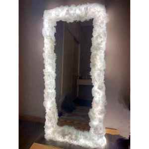 Creative DIY Full-length Mirror Frame Decor Cloud Design