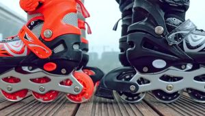 3-12 Years 4 wheel Roller Skates Adjustable Ankle Size With Flashing Wheels for Kids Boys Girls Toys Gift