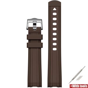 Curved End Rubber Strap for Omega x Swatch Moonswatch for Seamaster 300 Sport Waterproof Men tpu Replace Bracelet Watch Band 20m