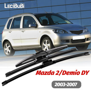 1set Front & Rear Windshield Wiper Blades Windscreen Wipers For Mazda 2 Demio DY 2003-2007 2004 2005 2006 Accessories