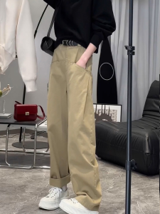 Summer 2025 Womens Loose Wide Leg Work Pants Trousers for Pear Shaped Body Casual Long Pants High Waist Thinming Effect