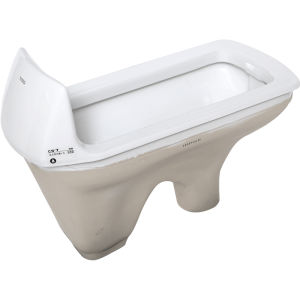 Back Outlet Toilet Squat Pan For Bathroom