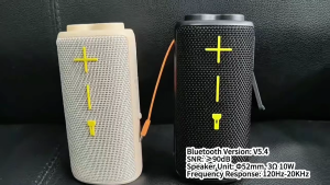 Portable All-in-One Outdoor Cycling Bluetooth Speaker 10W with Bike Mount Dual Flashlight Power Bank TWS Stereo for Bicycle Camping