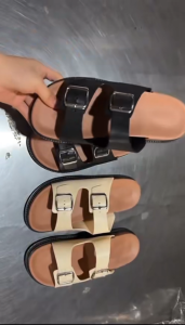 Korean Fashion Sandals For Women Bottom Thick Summer New Wearing Outside Slippers Advanced Water Proof Sole Soft Wear Resistant Anti-slip Slip-On PVC Material Sandla Chunky Slide Casual Versatile Tsinelas Flat Heel Adjustable Belt Buckle Beach Sandals