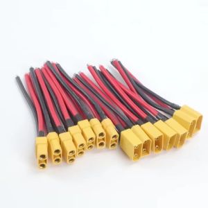 New 5pcs XT90 Male/Female Plug Battery Parallel Connector with Silicone Flexible Wire 14AWG 10cm for RC LiPo Motor Battery
