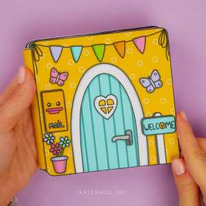 Paper Doll Cute Yellow Duck’s Doll house Paper Dolls Book