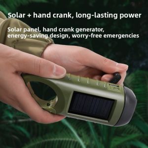 MONLEYTA | Germany Handheld Solar Powered Charging Flashlight Portable Super Bright Multi-Functional Miniature Hand Lamp