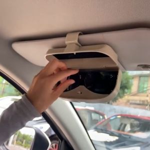 Premium Holder Sunvisor Kacamata Kartu Mobil Tempat Visor Car Organizer