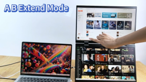 【Local Warehouse】ZOOMEDIN 15.6 1080P Dual Screen Touch/Classic Screen Portable Monitor for Laptop107% sRGB ΔE<2 USB-C HDMI External monitorDual Speakers Extender Display LaptopPC Phone Xbox PS4/5 Switch【Delivered Whinin 72 Hours】