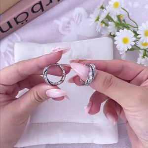 Nữ Bạc 925 Màu Zircon Ngôi Sao Khuyên Tai Vòng Cổ Điển Kỷ Niệm Đám Cưới Món Quà Trang Sức
