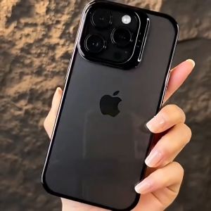 🇹🇭🔥ลดล้างสต็อก🔥 เคสไอโฟน พร้อมขาตั้งพับได้ เคสโทรศัพท์มือถือแบบแข็ง PC เคสกันกระแทก แบบใส ป้องกันเลนส์กล้อง For เคสไอโฟน iphone เคส ไอโฟน 12 13 14 pro max โปร แม็กซ์