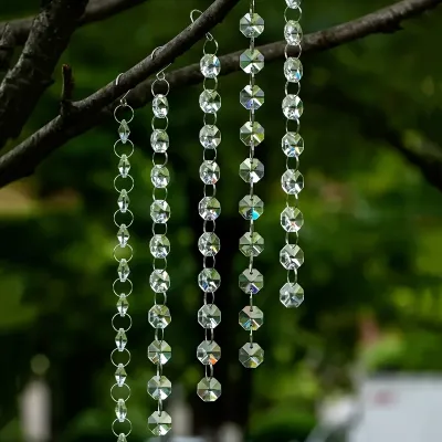 5pcs Crystal Glass Garden Suncatchers Set Outdoor Garden Light Collectors Wedding Party Decorations Plant Protection Accessor