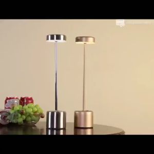 Rechargeable Cordless LED Table LampPortable Metal Touch Adjustment Desk Lamp white/warm/warm white 3 colors SwitchableBrightness adjustable Night LightNightstand Bedside Light for Bedroom/Study/Restaurant/Garden/Outdoor Camping(Gold/ Sliver/ Black)