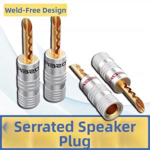 Choseal | DIY Terminal Amplifier Connector Gold-Plated Plug Copper Banana Plug