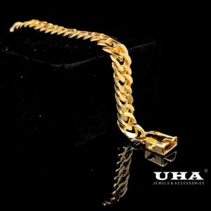 L704 Lắc tay nam  bản 1cm thiết kế cao cấp sang trọng UHA