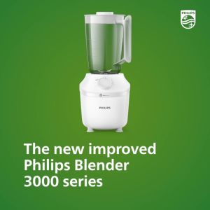 {FREE SHIPPING} Philips 1L 3000 Series Blender HR2041/50 ProBlend System Blender (1L) with Mill + Additonal Jar HR2041 (White)