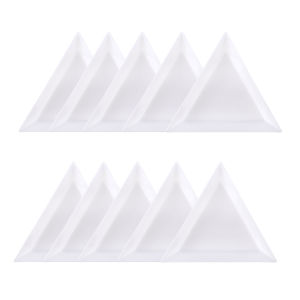 5/10/20/30Pcs Triangle Tray for Nail Art Rhinestones Jewelry Beads Organize Storage and Display