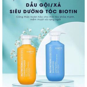 Dầu Gội Và Xả Sophia Nutrition & Biotin Shampoo Conditioner Siêu Phục Hồi Giúp Tóc Chắc Khỏe 500ml